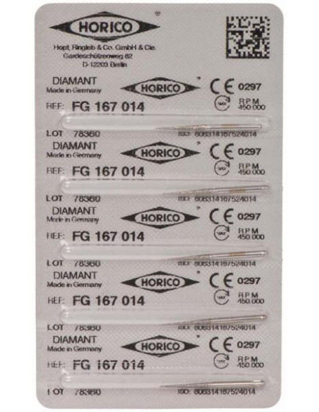 Fresa dental 167 014 FG Diamante - Horico
