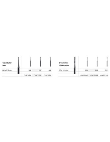 Fresa dental Crowncutter Pear Covex Tip Fgcu25010 6 - Intensiv