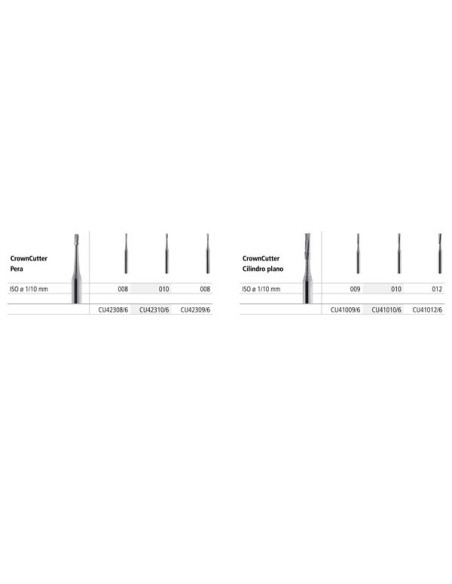 Fresa dental Crowncutter Pear Covex Tip Fgcu25010 6 - Intensiv