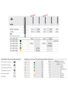 Fresa dental FG 6 C 012 FG Diamante GRUESO - Intensiv