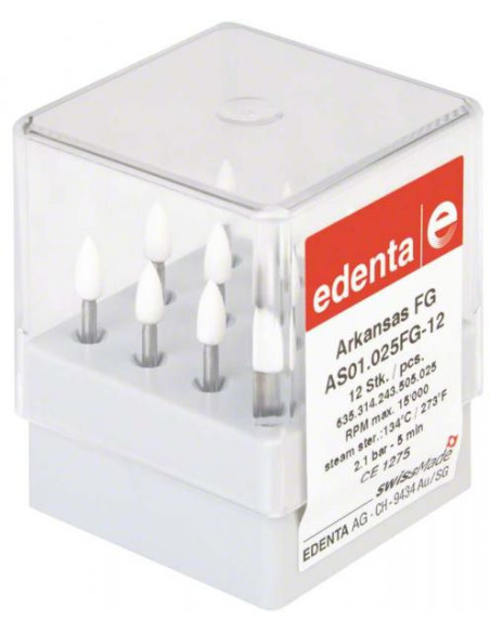 Abrasivo dental AS01 FG Arkansas Edenta - Katia