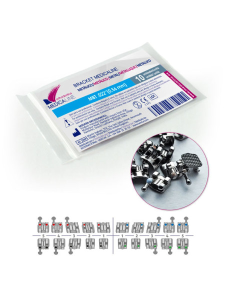 Pulidor dental Bracket ML metal Roth 022 L3R Hook rep - Medicaline