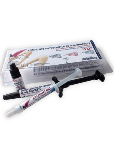 Adhesivo dental COMPOSITE ML ORTHO CEM BRACKETS 4S KIT 4x5g+ para Cerámica Dental - Medicaline