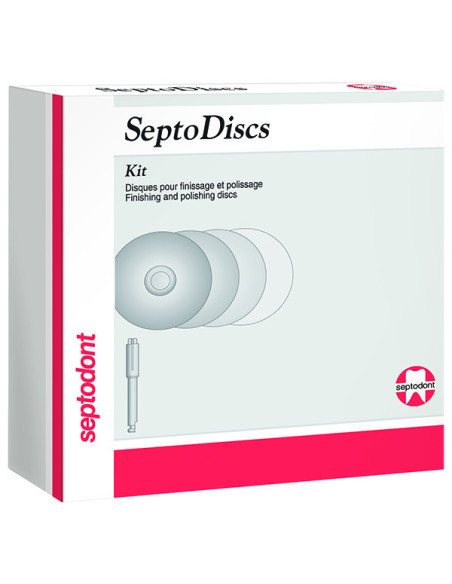 Abrasivo dental Septodiscs Kit Discos De Pulido 120+ Mandril - Septodont