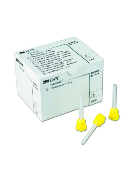 Material de impresión dental 71452 Puntas Mezcladoras Amarillas Fluidas - Solventum