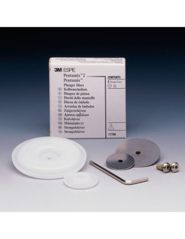 Material de impresión dental 77780 Discos Embolo Pentamix para Impresión Dental - Solventum