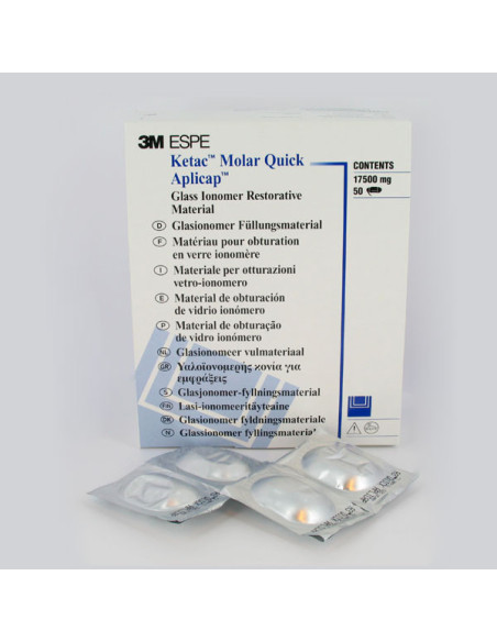 Cemento dental 56363 Ketac molar Quick Aplicap Color A2 - Solventum