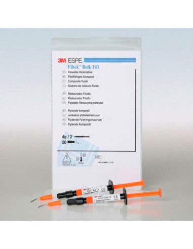 Composite dental 4861A3 FILTEK BULK FILL FLUIDO A3 CAPS 2gr para Composite - Solventum