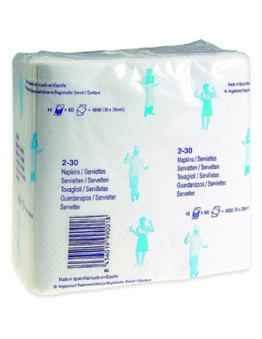 SERVILLETAS 2 CAPAS 48x100u - Tipo Kimberly Clark