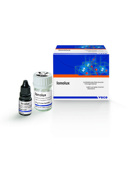 Cemento dental IONOLUX A2 12gr POLVO +5gr LIQ 1991 - Voco