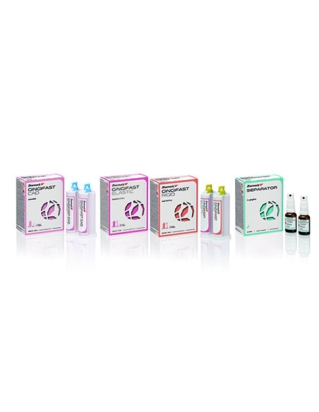 Silicona dental GINGIFAST CAD RIGID (2x50ml ) - Zhermack