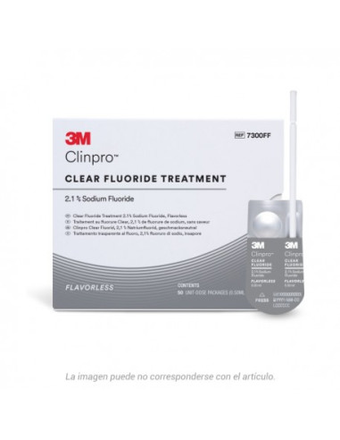 Barnices 7300ff Clinpro Clear Trat Fluor S sabor - Solventum