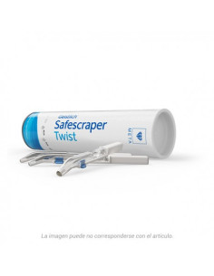Utensilios Hueso Safescraper Twist Curvo - Inibsa