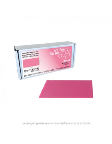 Ceras Cera Arti pink Bite Wax X hard Rectangular - Bausch