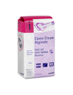 Material de impresión dental CAVEX ALGINATE CREAM FAST 500gr para Ortodoncia 2