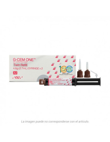 Adhesivo dental G CEM ONE TWIN REFILL A2 JER 6gr - Gc