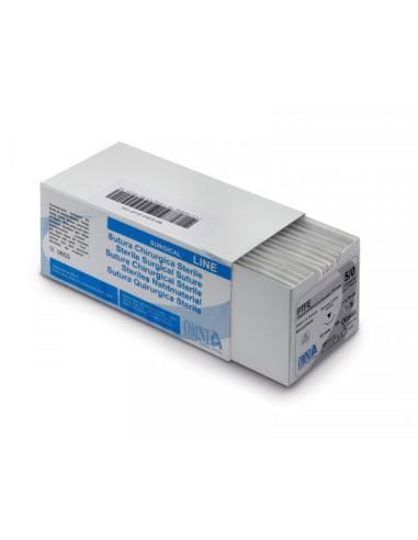 Sutura Ptfe 5 0 3 8 Circulo Ag P cortante - Omnia