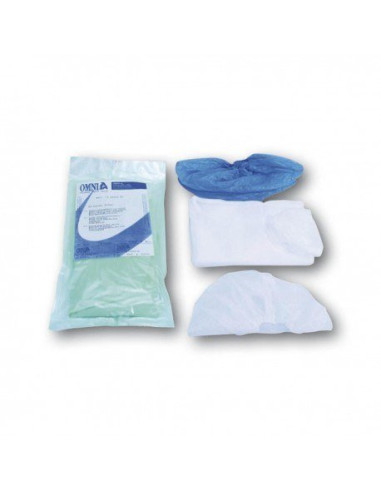 Set Paciente (1 Bata,1Cofia,2 Cubrez.) - OMNIA
