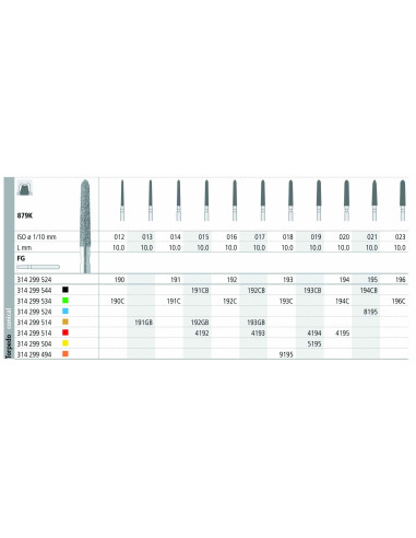 Fresa dental FG 471 6 C 879 016 FG Diamante GRUESO - Intensiv