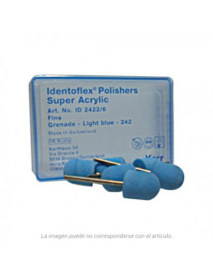 Pulidor dental 2332 6 (233) Acrilico Flama - Identoflex