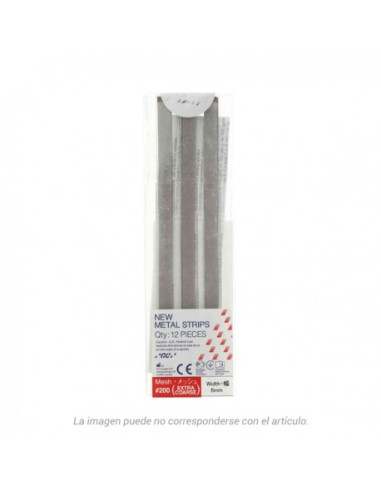 Abrasivo dental Tiras Metal N 200 Pre Preparacion para Composite - Gc