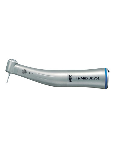 NSK Ti-Max X25L contra-ángulo de titanio con luz 1:1