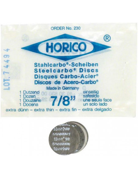 230 Disco Acero Carbono D.22Mm.G.0,15Mm. 1U. - HORICO