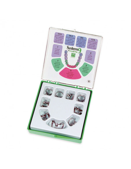 Kit 9 Clamps con Ala Hygenic de Acero Inoxidable