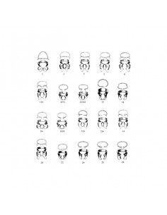 14A Clamp Con Ala - IVORY