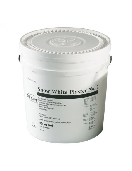 Snow White Plaster Yeso 20Kg. - KERR