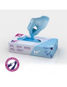 Guantes Nitrilo Azul Medicaline 100U - MEDICALINE