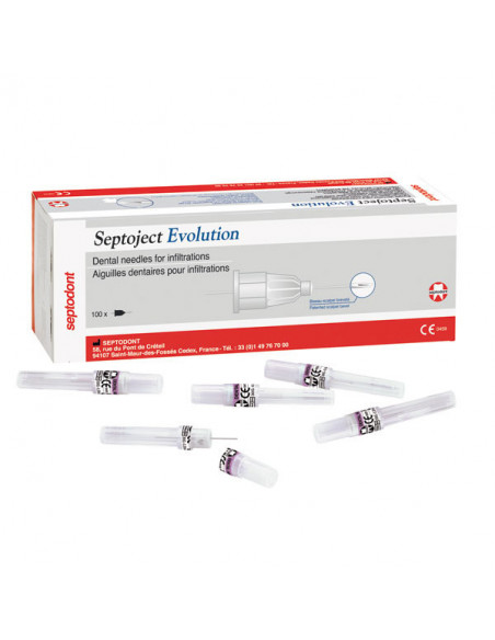Agujas Septoject Evolution 27G 16 0,4X16Mm 100U. - SEPTODONT