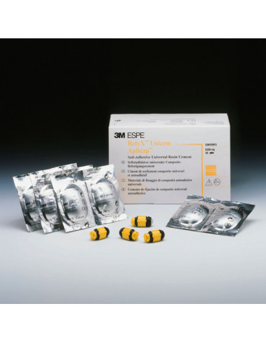 RelyX Unicem Aplicap Universal (20U) – Cemento resinoso autoadhesivo de uso profesional, reposición en cápsulas