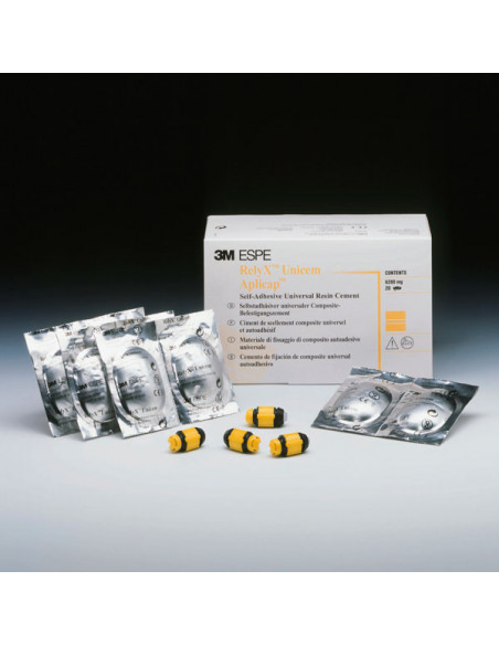 RelyX Unicem Aplicap Universal (20U) – Cemento resinoso autoadhesivo de uso profesional, reposición en cápsulas