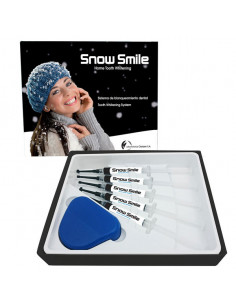 Snow Smile Home: kit de blanqueamiento dental profesional en casa con 5 jeringas,planchas para férulas y guía de color