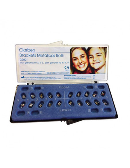Kit Brackets Roth Metalicos 018 - CLARBEN