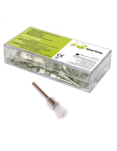 Cepillo Profilaxis Nylon Mini 100U - STARLINE