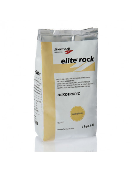 Elite Rock Clase Iv 3Kg Yeso Sandy Brown - ZHERMACK