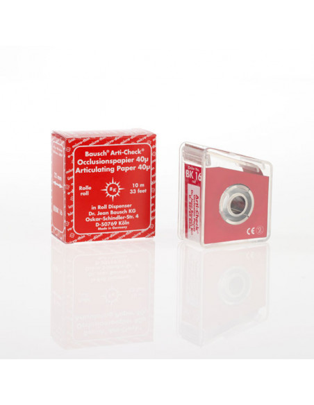 Papel Articular Arti-Check Rollo 22Mm. Rojo 40H 10M.Bk16 - BAUSCH