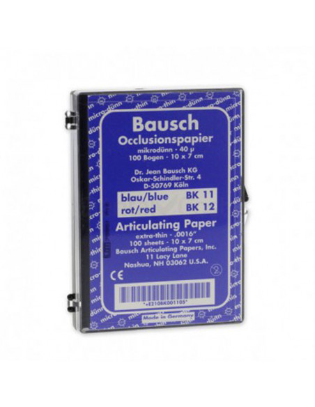 Papel Articular Hoja 10X7 Cm.Azul Bk11.100Und. - BAUSCH