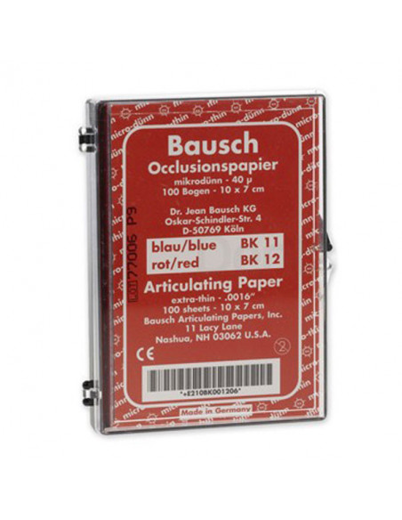 Papel Articular Rojo Hoja 10X7 Cm.100Und.Bk12 - BAUSCH