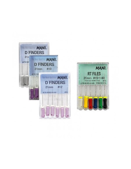 Limas K file Mani Longitud 21 Mm. 6 Und. -