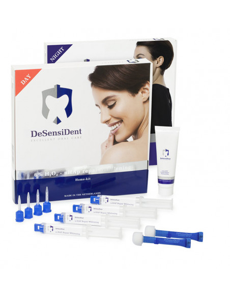 Blanqueamieto PREVDENT 6% PH día casa kit