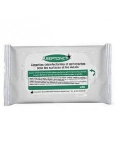 Aseptonet: Reposición de toallitas desinfectantes.100U.
