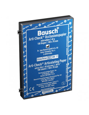 Papel Articular Hoja 10X7 Cm.Azul Bk11.100Und. - BAUSCH