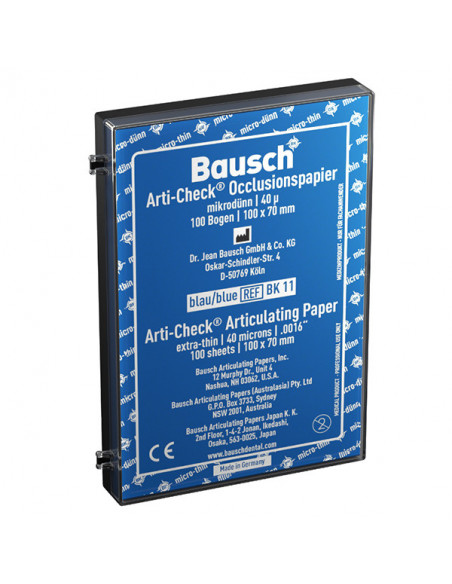 Papel Articular Hoja 10X7 Cm.Azul Bk11.100Und. - BAUSCH