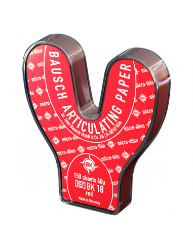 Papel Articular Herradura 150H  Rojo.Bk18 - BAUSCH