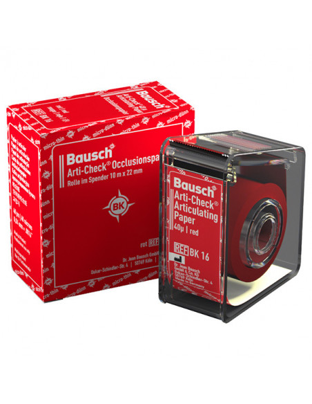 Papel Articular Arti-Check Rollo 22Mm. Rojo 40H 10M.Bk16 - BAUSCH