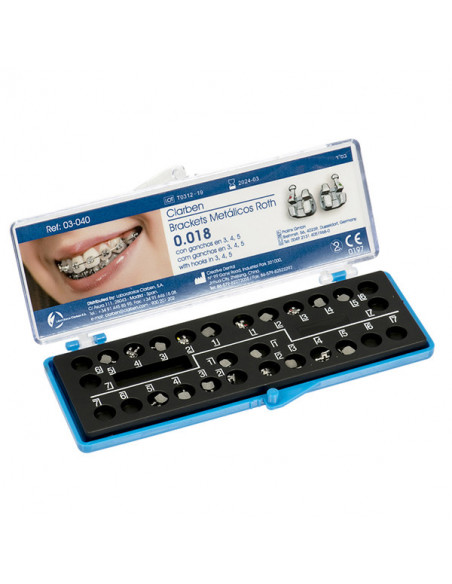 Kit Brackets Roth Metalicos 018 - CLARBEN